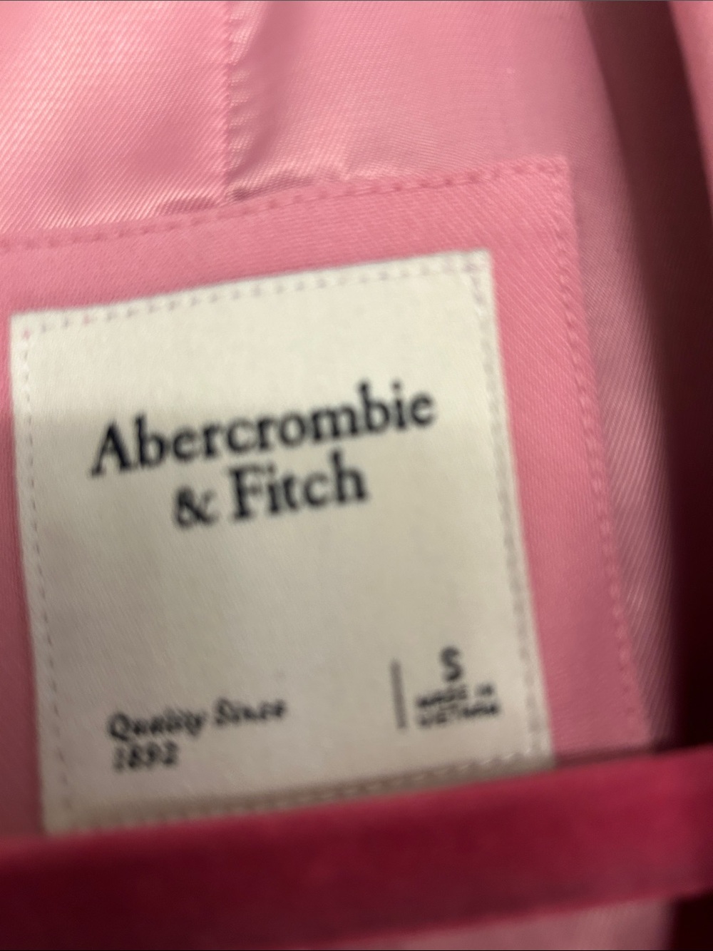 Abercrombie & Fitch Pink Blazer and Tailored Shorts Set (Bin A) - Picture 2 of 8